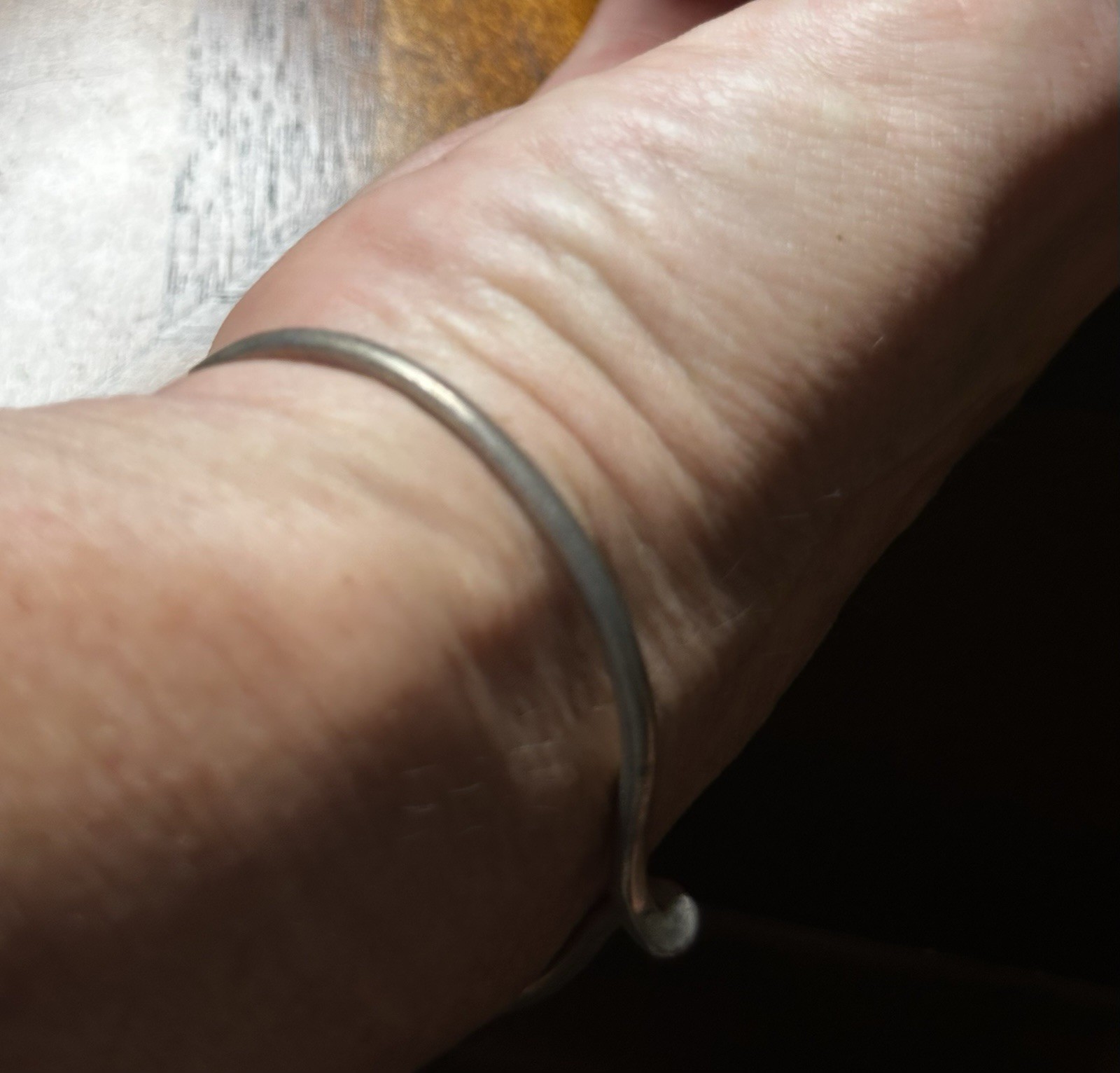 VTG Mexico Sterling Silver Wave Cuff Bracelet 925 MS-11 Modernist Wishbone JMP