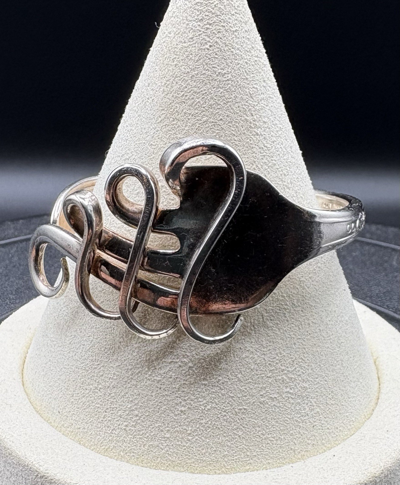 Vintage WM A Rogers Oneida Spoon Cuff Silver Plated Bracelet 7”