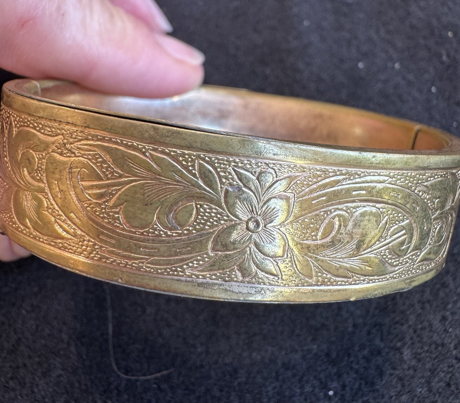 Antique Victorian Rose Gold Filled Buckle Bracelet