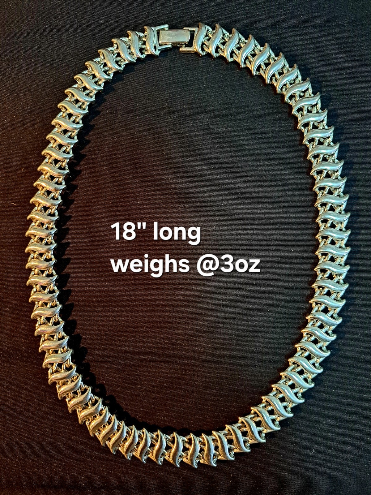 3 Vintage Choker Necklaces. 16”, 17”, 18”. 2 Goldtone Serpentine Chain Styles