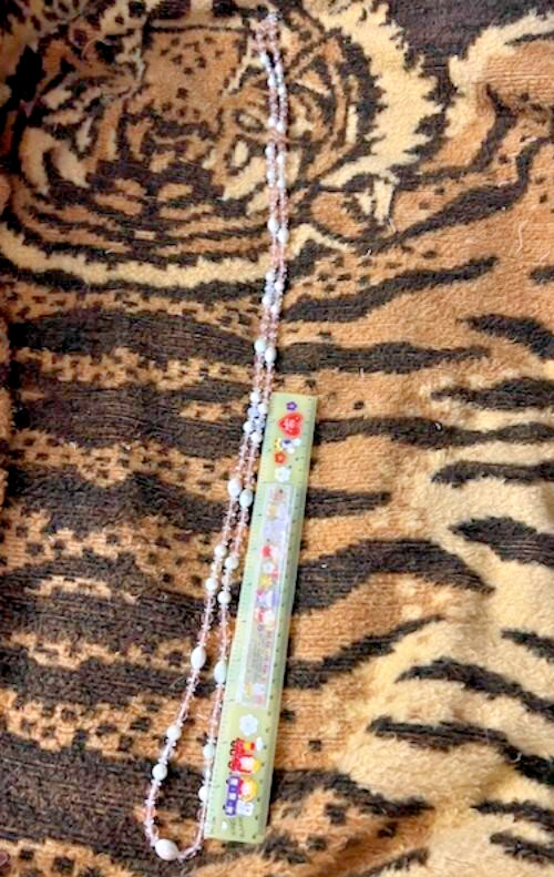Vintage Judy Lee Pink/White Pastel Colors Long Necklace Statement Piece!