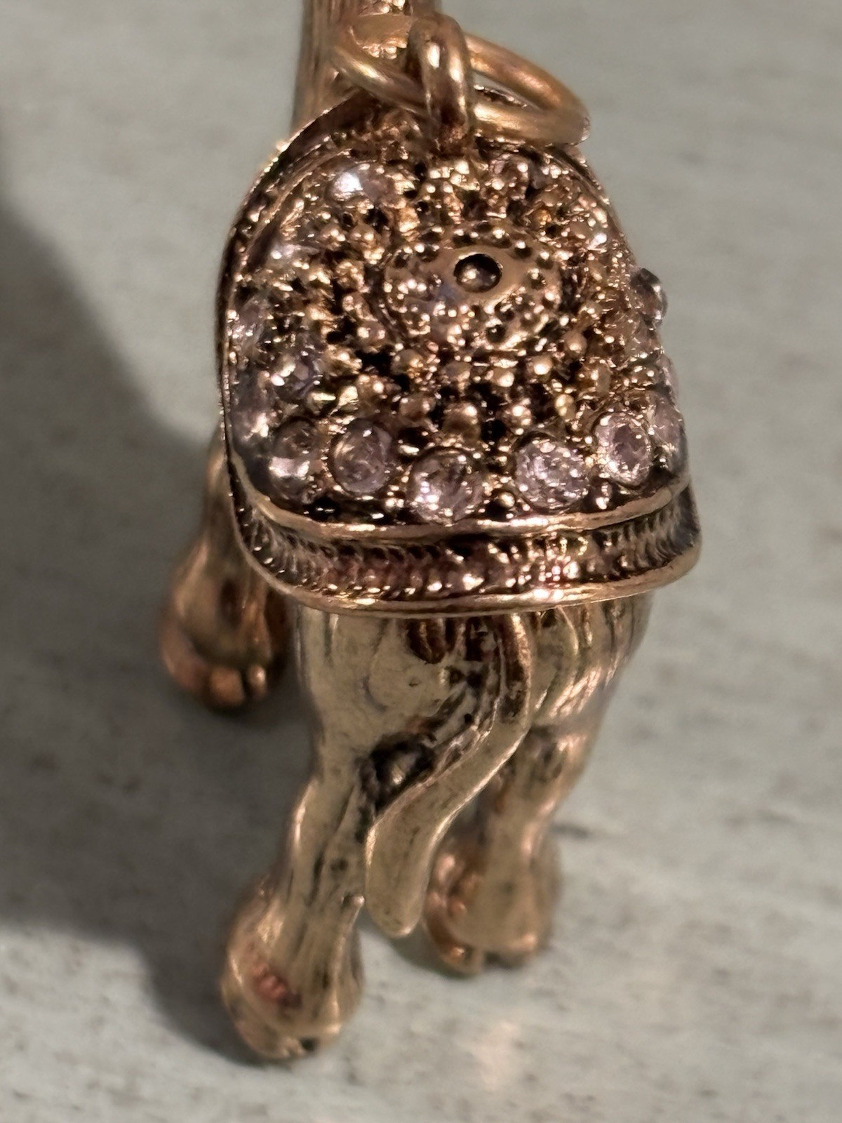 Egyptian Camel Pendant Charm Rhinestone Egypt Desert Vintage *chain Not Included