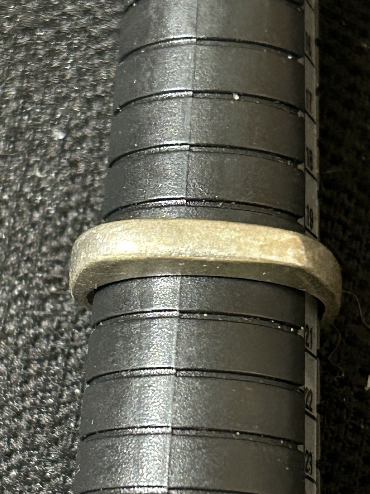 Vintage TAXCO 925 Sterling Silver Square Top Band Ring Modernist Minimalist 9.25