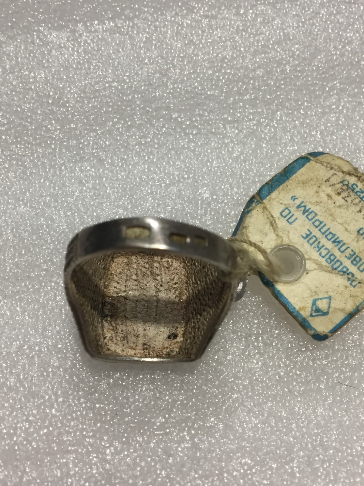 Ring Vintage Silver 875 USSR Soviet men cross 11grm