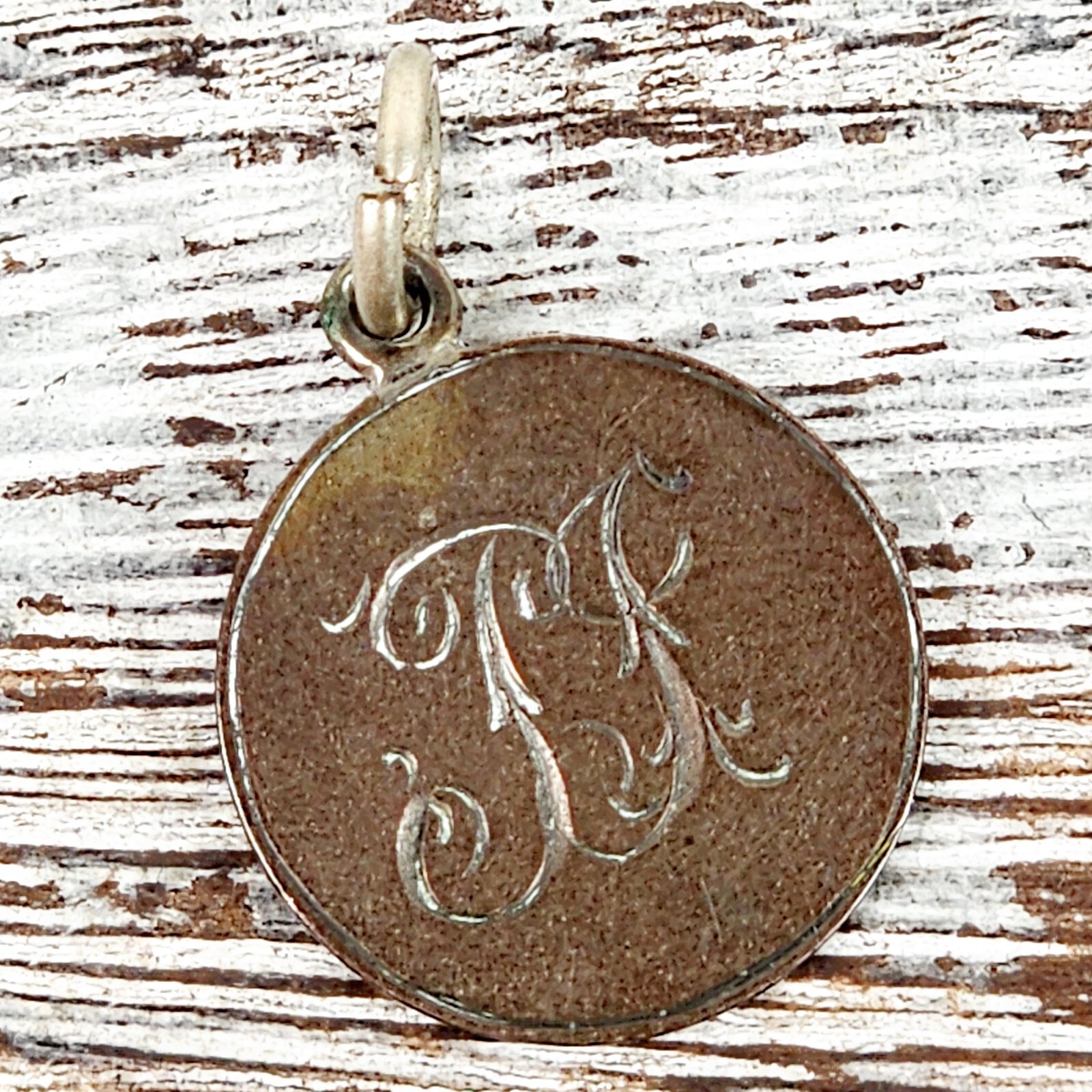 ANTIQUE 1856 LOVE TOKEN COIN CHARM PENDANT BEAUTIFUL