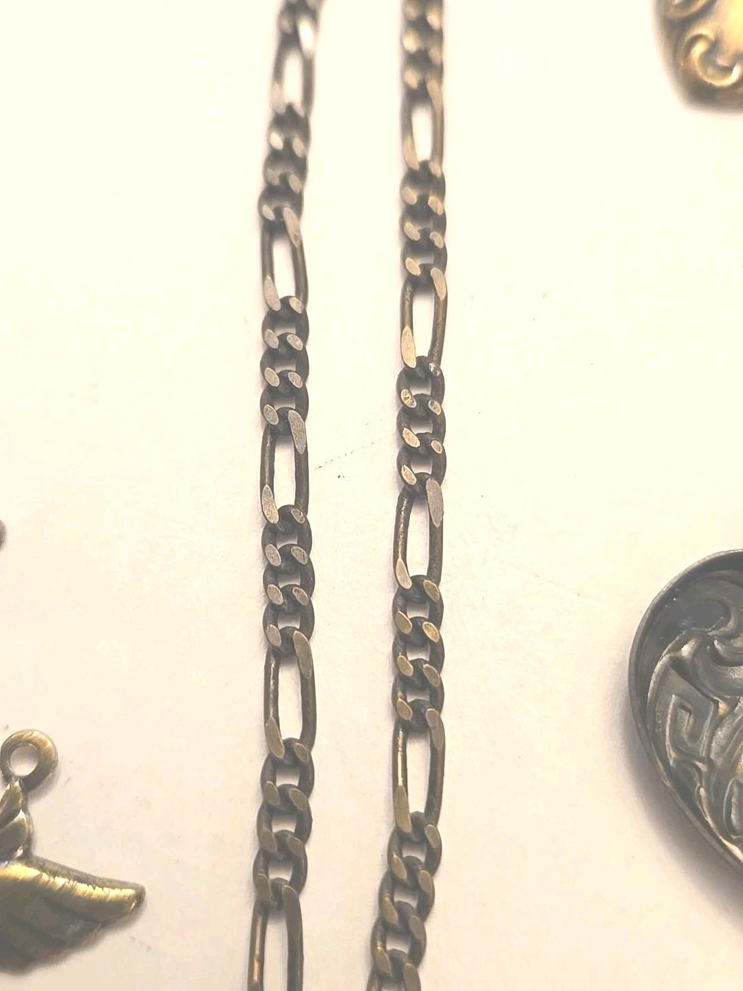 Vintage Cherub Heart Charm Lot Statement Necklace Victorian Revival Romantic