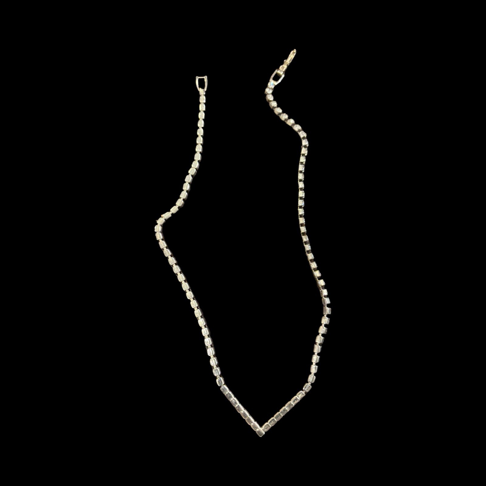 VINTAGE RHINESTONE CHOKER NECKLACE