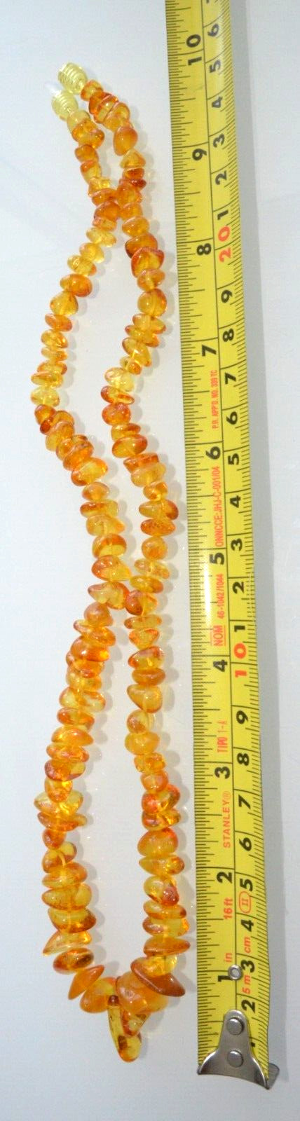 ✅54cm = 26gr RUSSIAN SOVIET BALTIC AMBER BEAD NECKLACE 琥珀 BRACELET STONE PENDANT