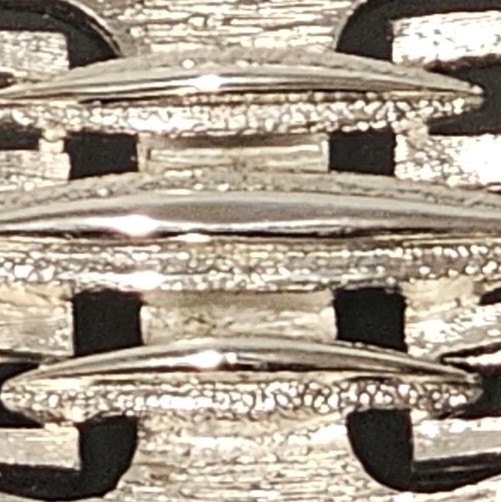 VTG CORO MCM Modernist Brutalist Silver Tone Brooch 2″ x 1.5″ Geometric Textured