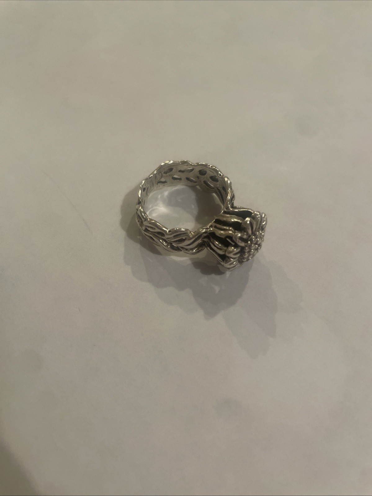 Dian Malouf Flower Ring Size 7