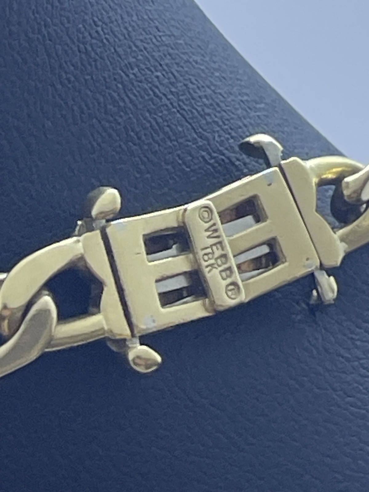 David Webb Vintage Solid 18K Gold Figaro Link Chain 19.5 Inches