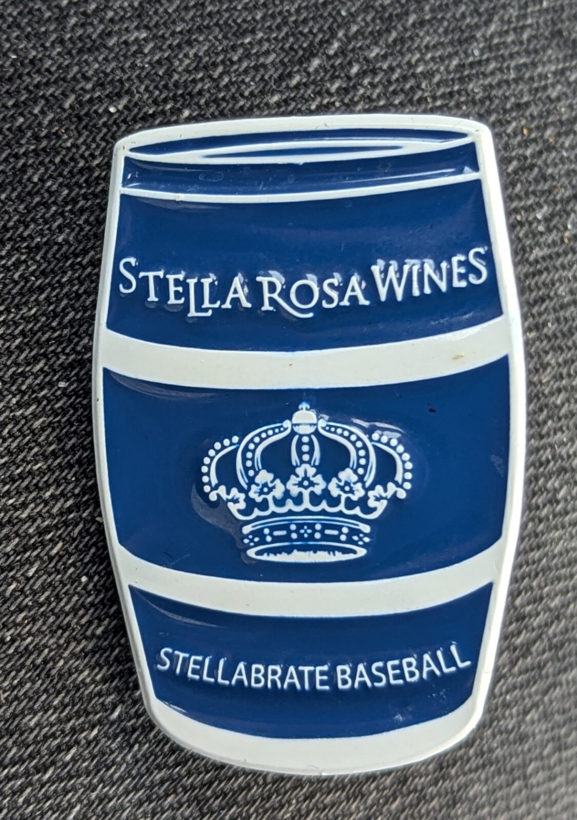 Stella Rosa Wine DODGERS BLUE STELLABRATE BASEBALL WINE BARREL PIN