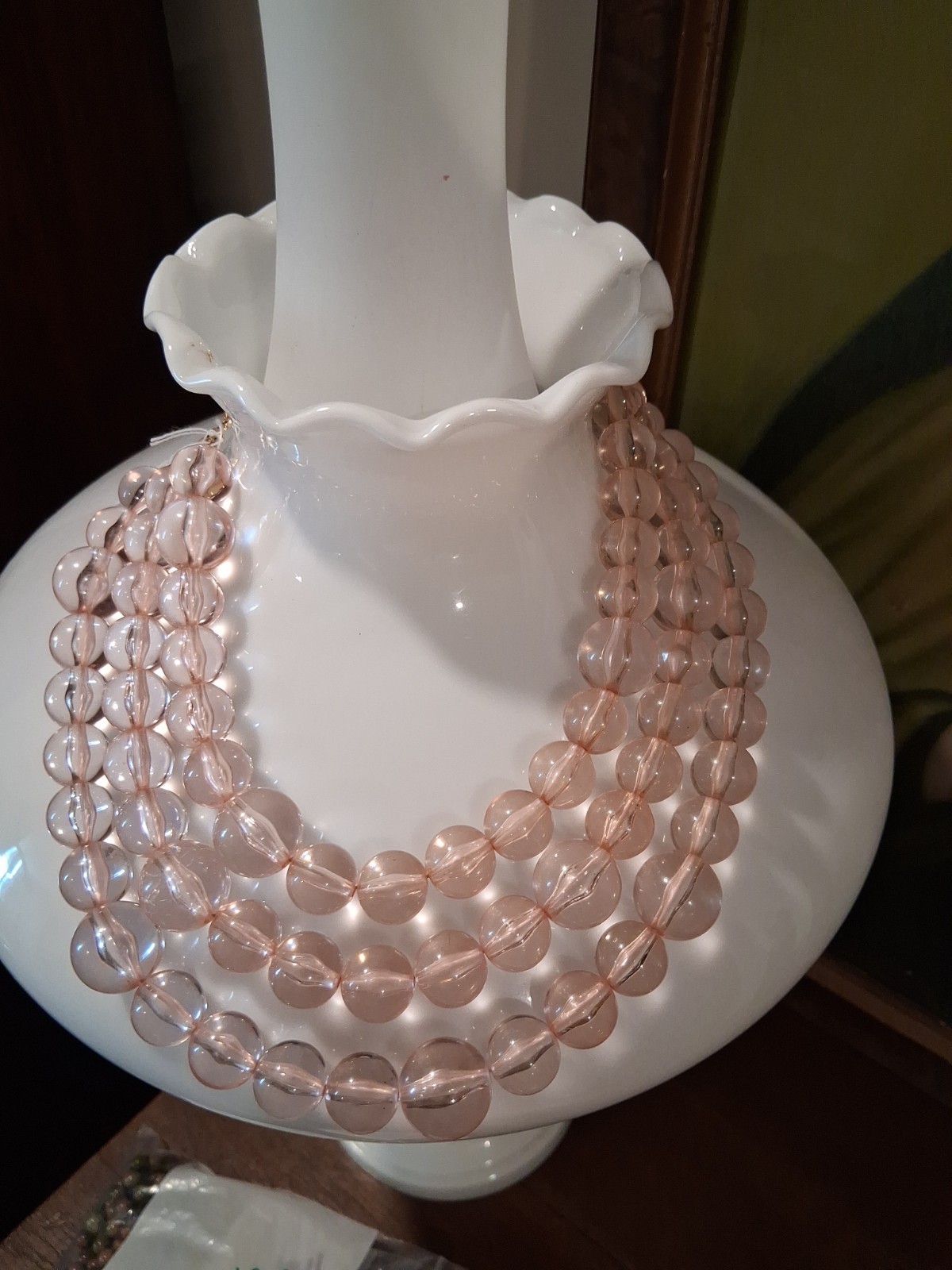 Sugarfix Acrylic Lucite Multi Strand Necklace