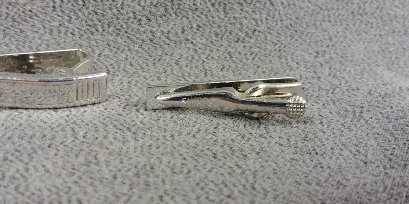 4 Tie Bar Clip Watch Chain Fob Marvel Sterling Silver Swank Comedy Tragedy Masks