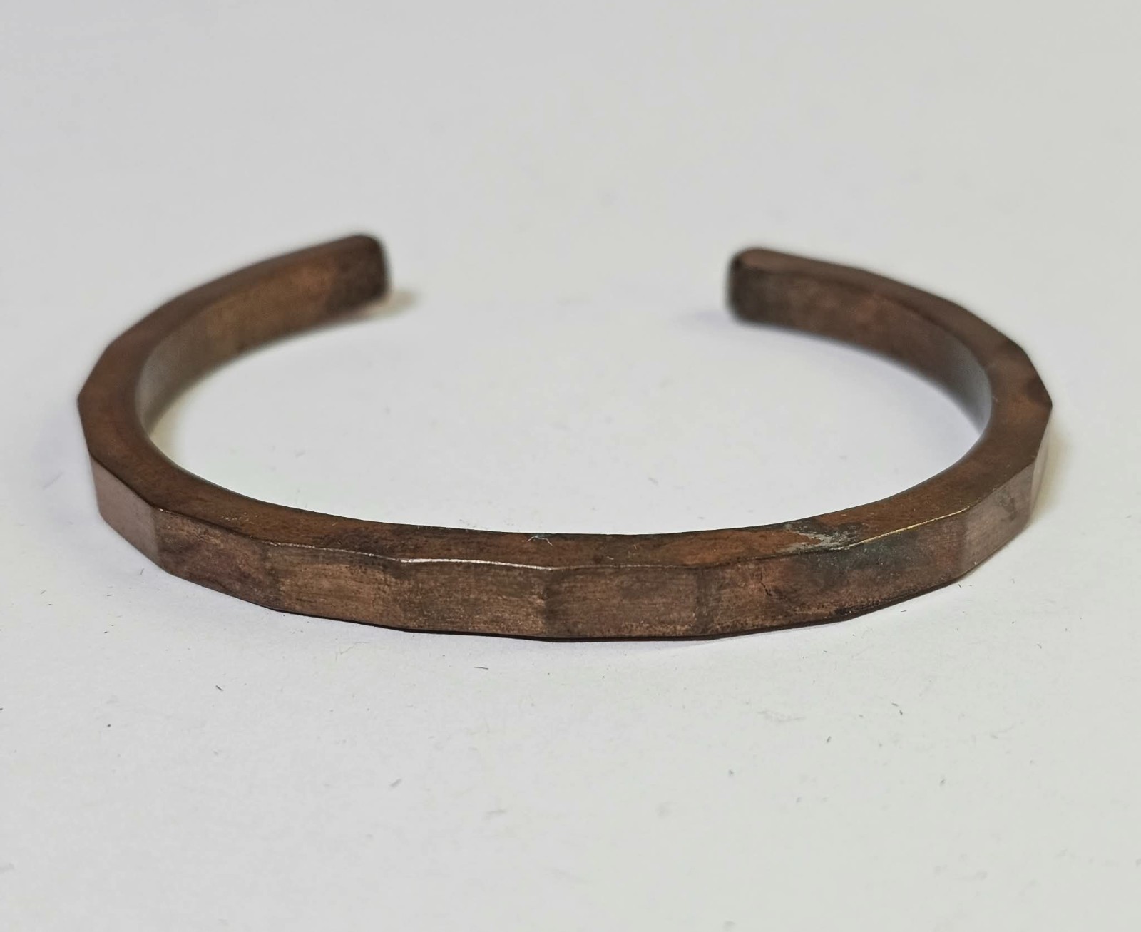 vtg Copper Cuff Bracelet 6 1/2in – Solid- Heavy 24g- S10- READ
