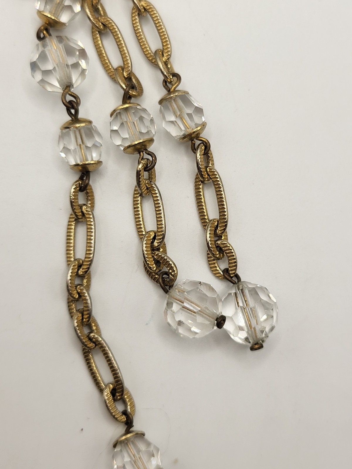 Vintage French Crystal Chandelier Earrings Convertible Clip/Pierced 5″ Dangles