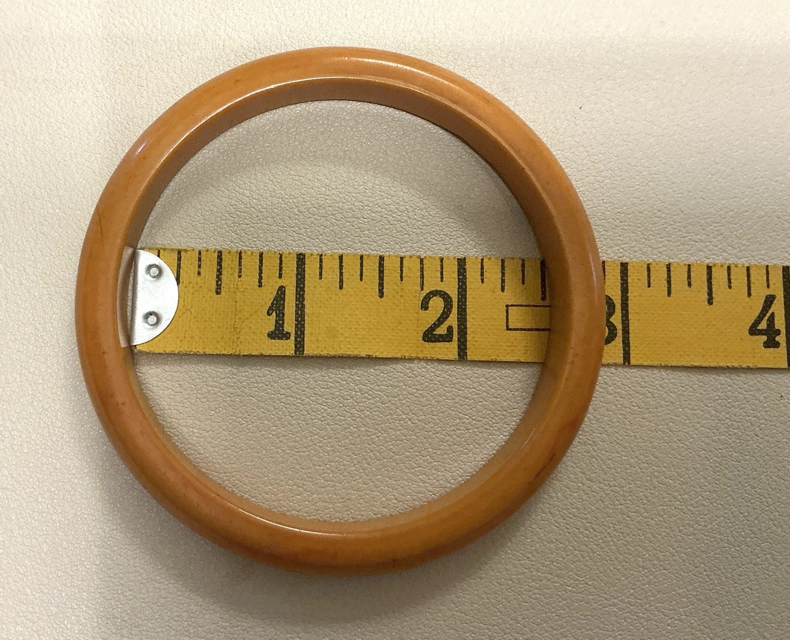 Butterscotch/Carmel Bakelite Bangle Style Bracelets Set of 2 1930s-1950s Tested
