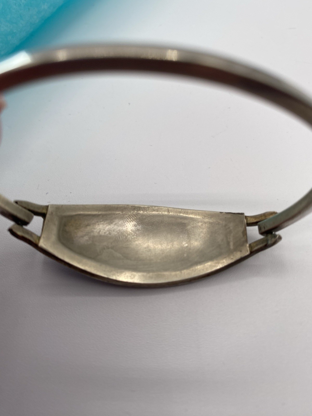 Pick (1)Mexico Silver Abalone Inlay Tension Cuff Bracelet-Black,Purple, or Pink