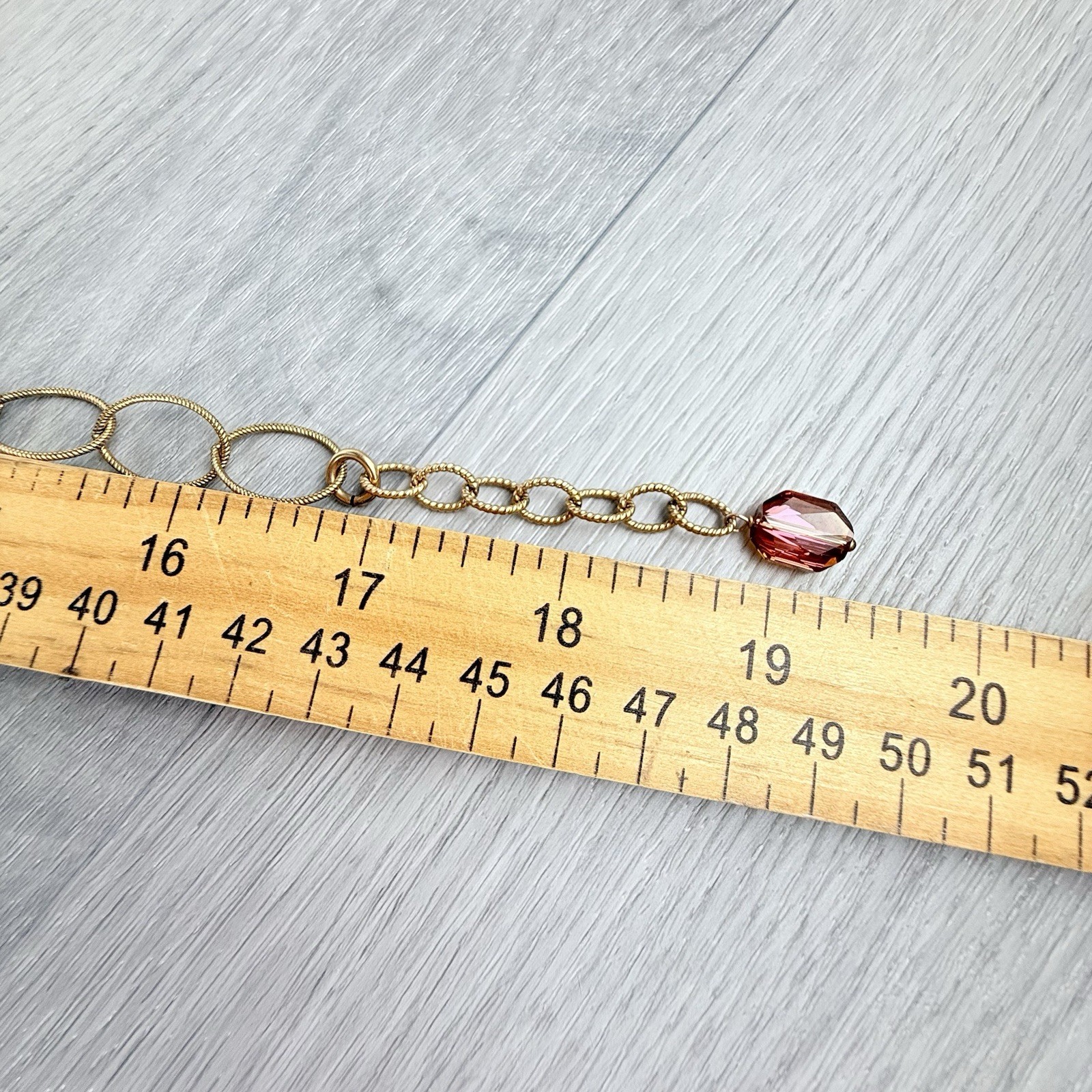 Vintage 14K Gold Filled Baltic Amber Pearl Chunky Chain Link Pendant Necklace