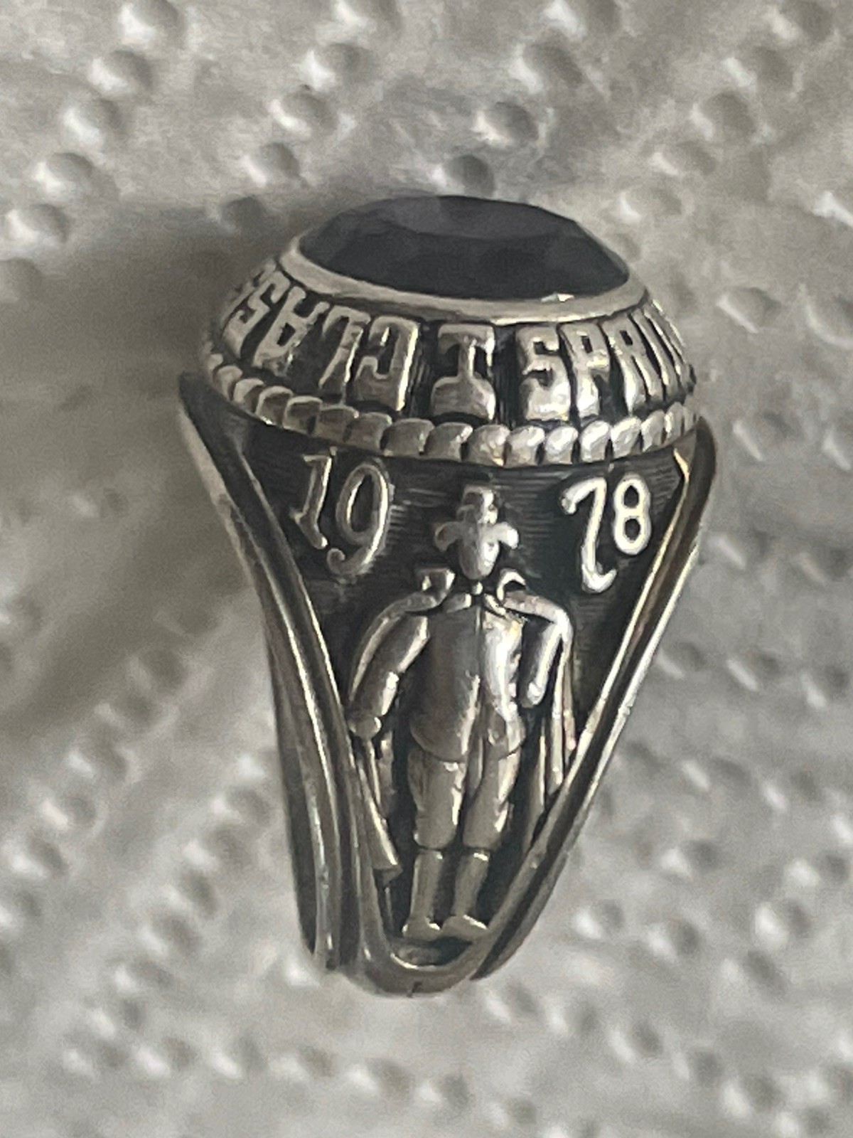 Sterling 1978 Springfield Classical Bulldogs High School Class Ring Jostens 10.5