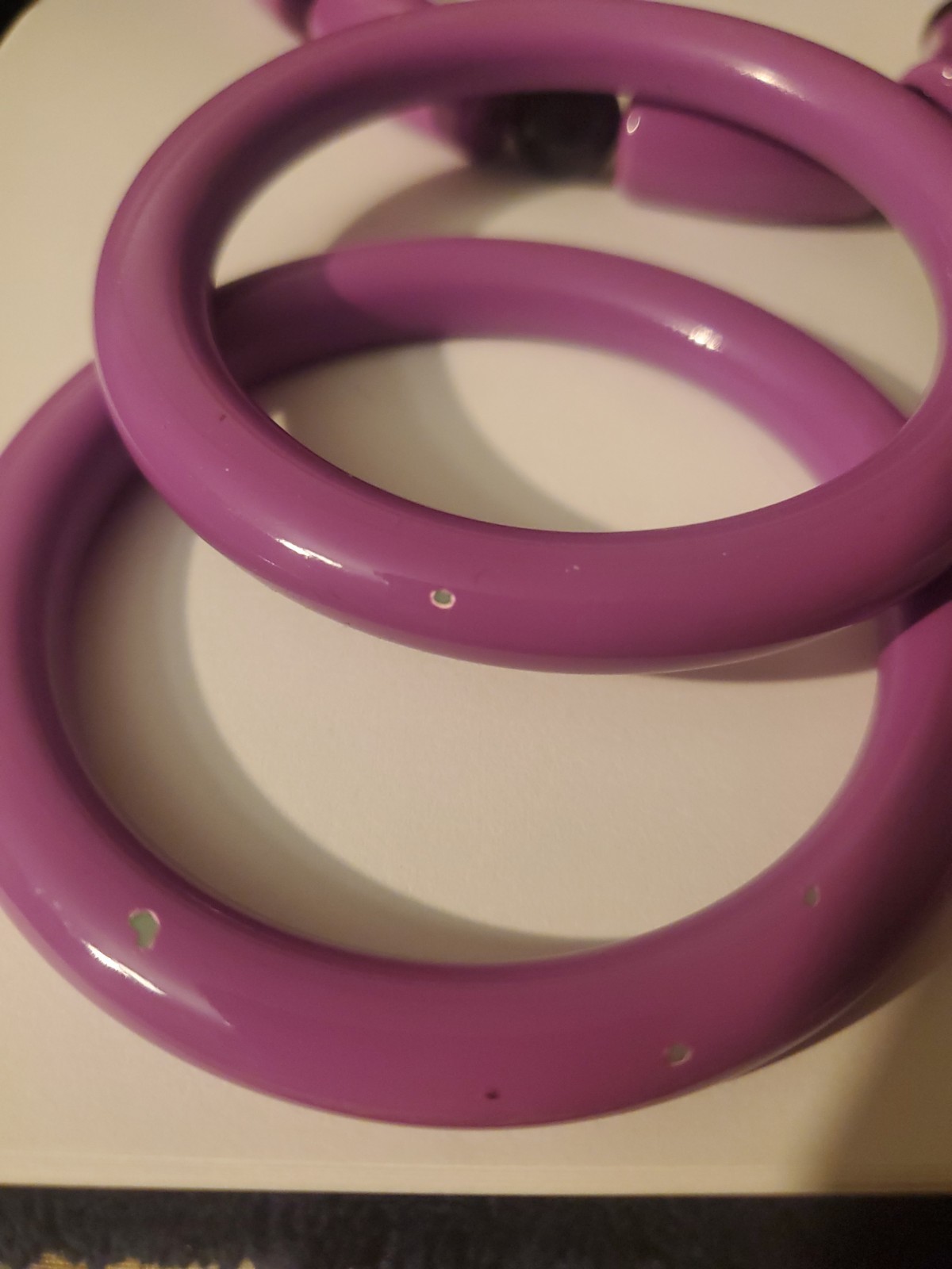 Retro Vintage 1980s Chunky Purple Necklace And Bangles