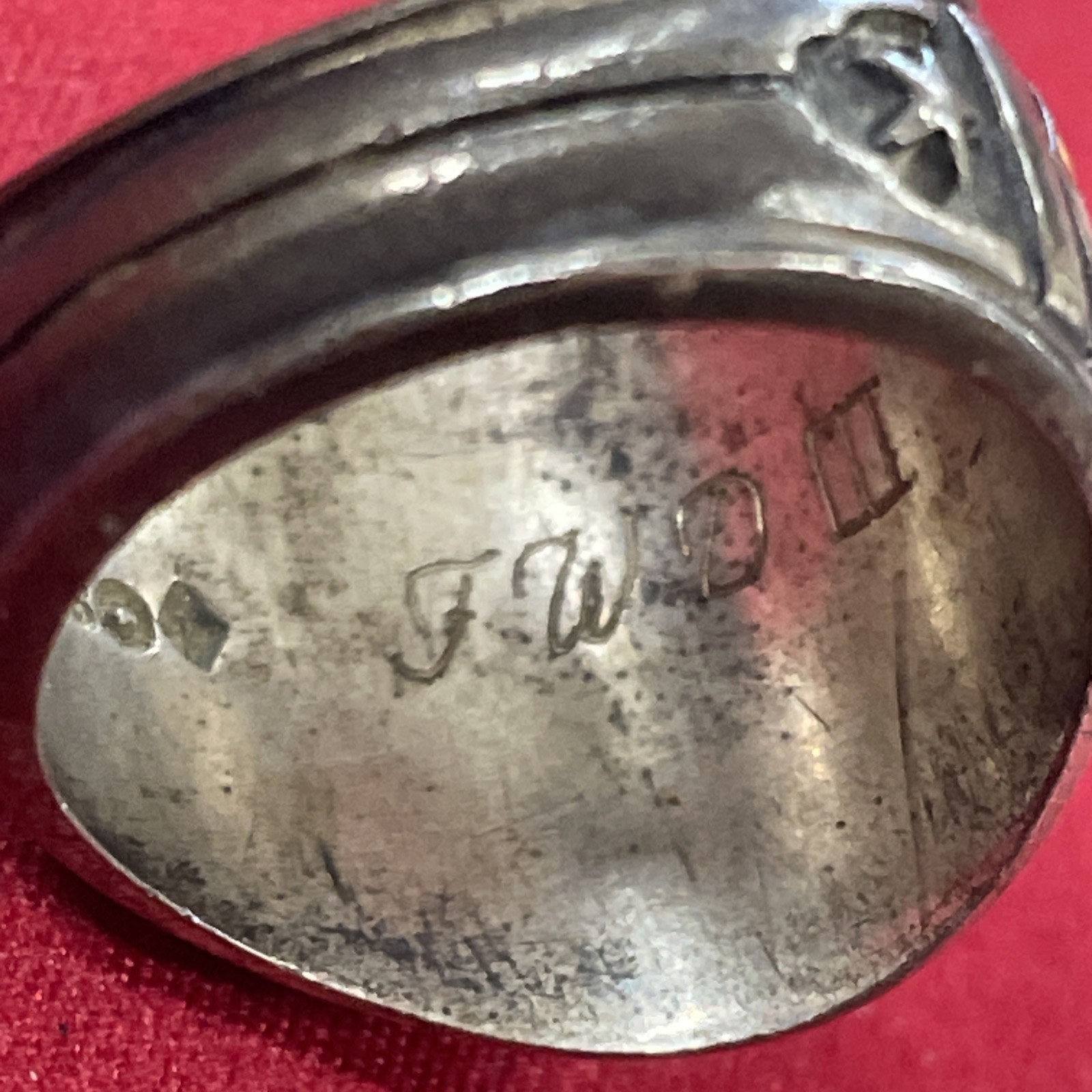 Vintage 1978 Selma High School Knights Of Pythias Purple Stone Class Ring Size 9