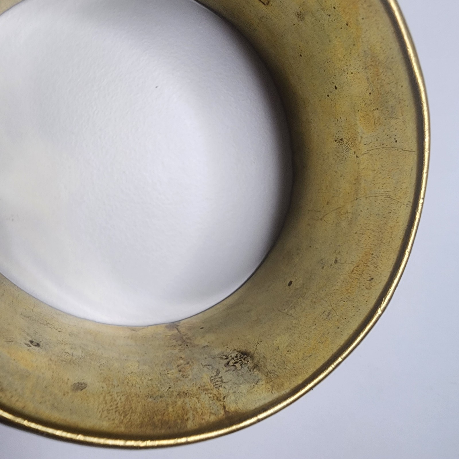 Vintage Chunky Wide Hammered Gold Tone Bangle Bracelet Statement Jewelry