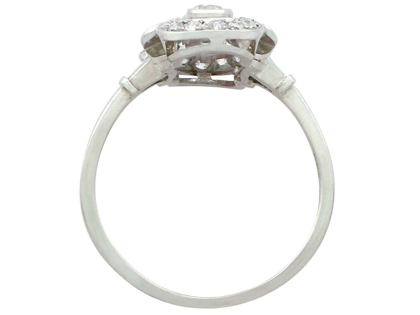 Antique Art Deco 0.35Ct Round CZ Vintage Engagement Ring Solid 925 Silver