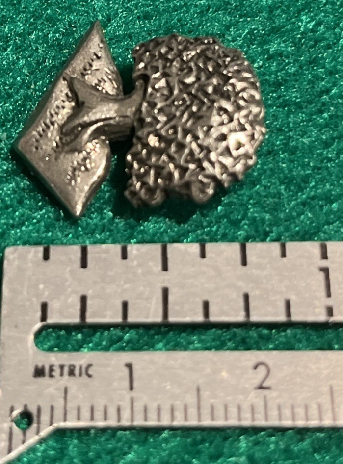 Vintage CLIFT Figural Pewter Tree Lapel Pin 0.75″ I12