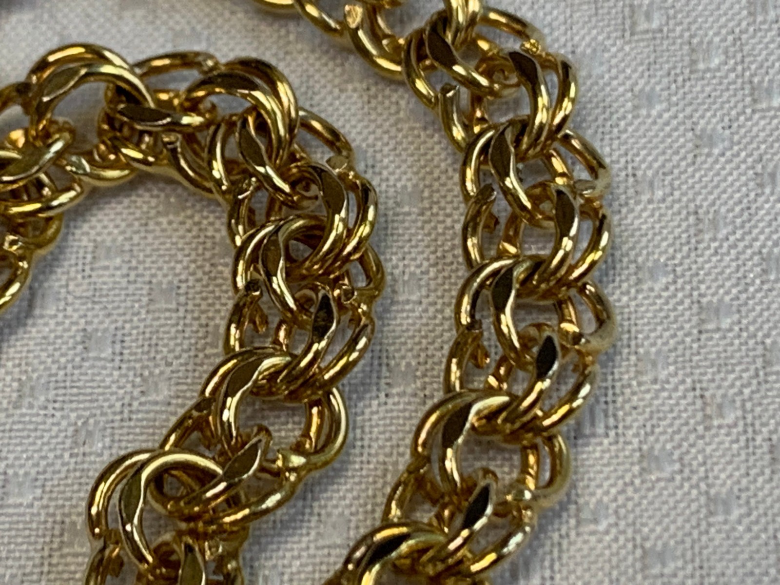 Vtg 1/20 12K Gold Filled BA Ballou Co Charm Bracelet 13.93g Jewelry 7.5″ Chain