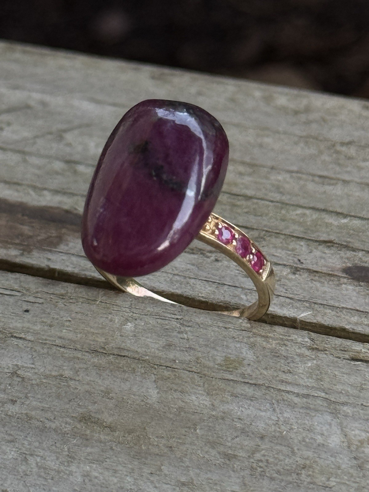Natural Ruby ring MDI sterling silver 925
