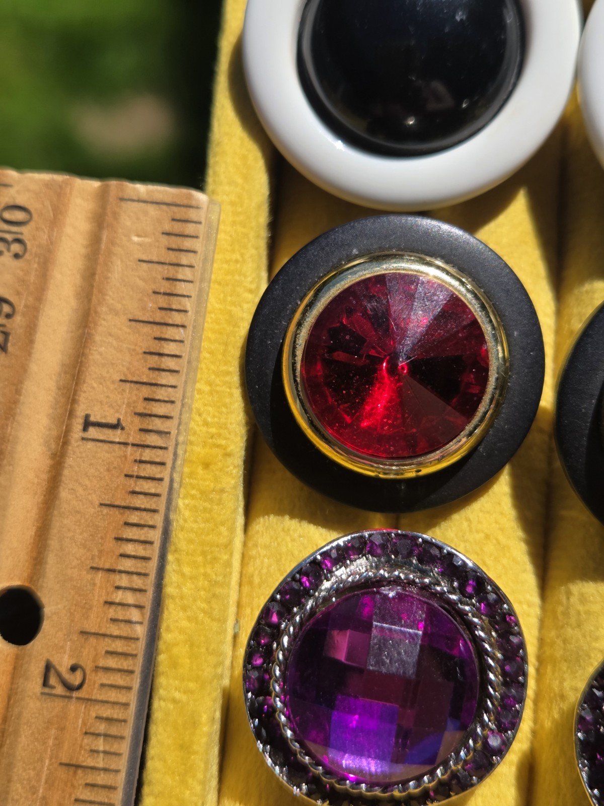 Vintage Clip On Earrings Lot Bold Chunky 60s 70s 80s Rivoli Enamel