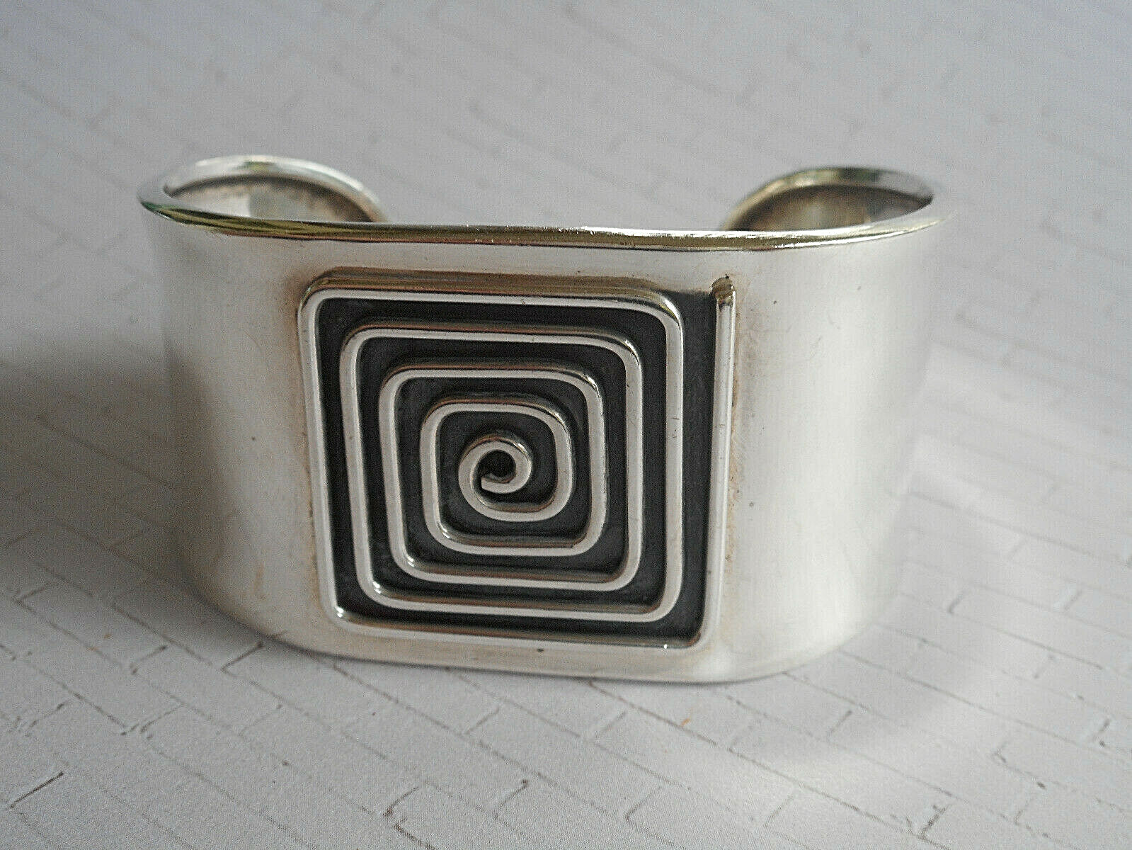 Vintage Sterling Silver Dominique Dinouart DDD Mexico Cuff Bracelet 4011CD