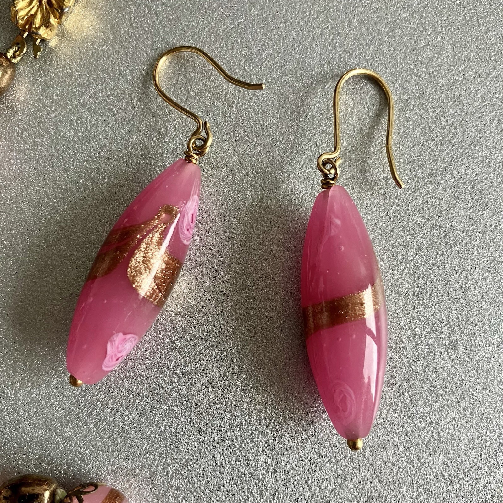 Murano Glass Necklace and Earrings – 1970s