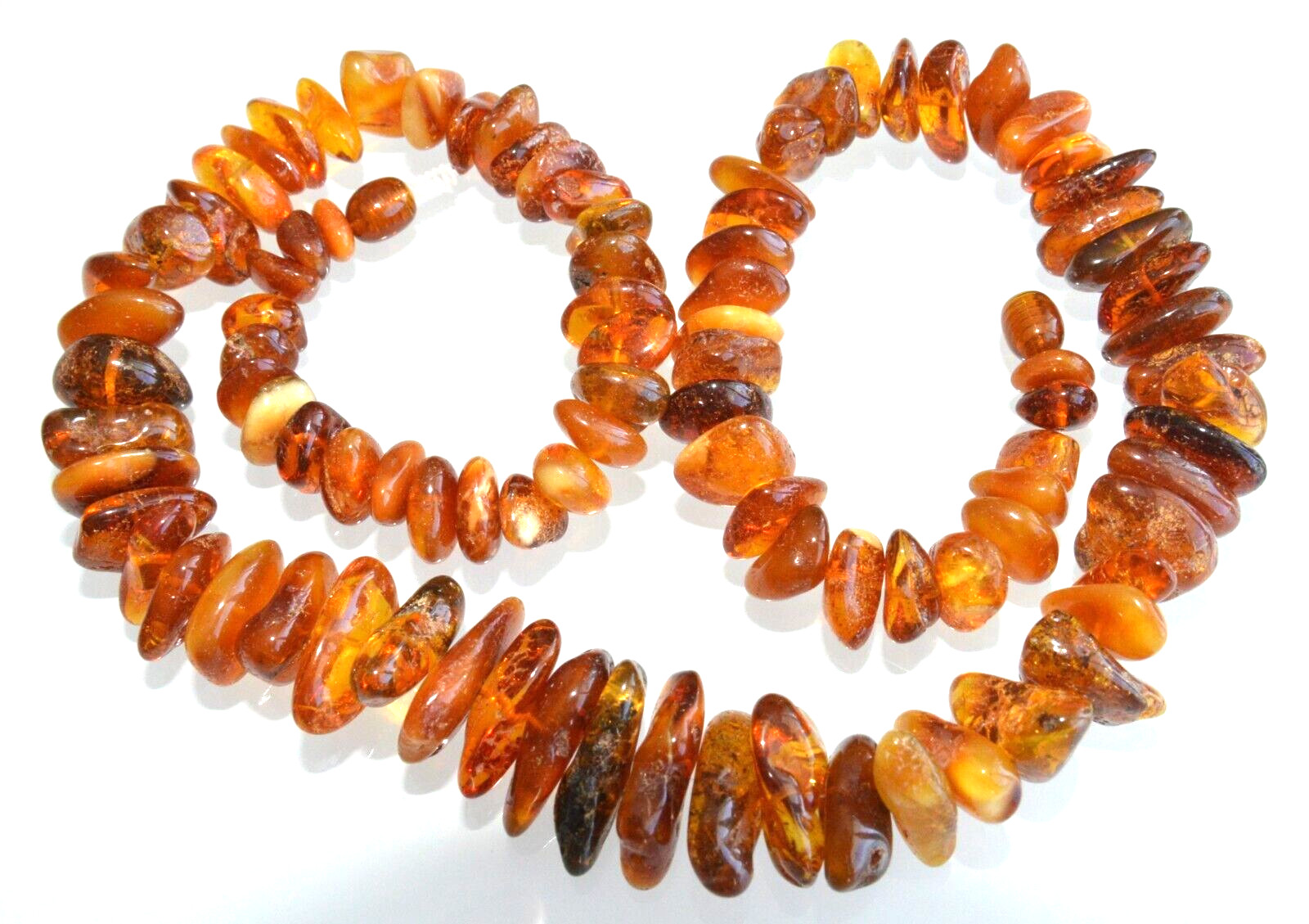 ✅55cm = 45gr RUSSIAN SOVIET BALTIC AMBER BEAD NECKLACE 琥珀 BRACELET STONE PENDANT