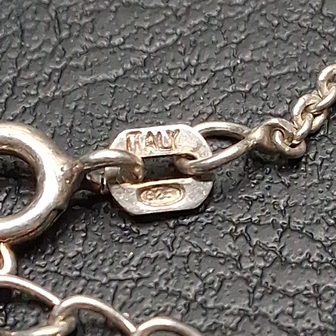 STERLING SILVER 925 Freshwater Pearl Station Necklace Cross Pendant. 17.707