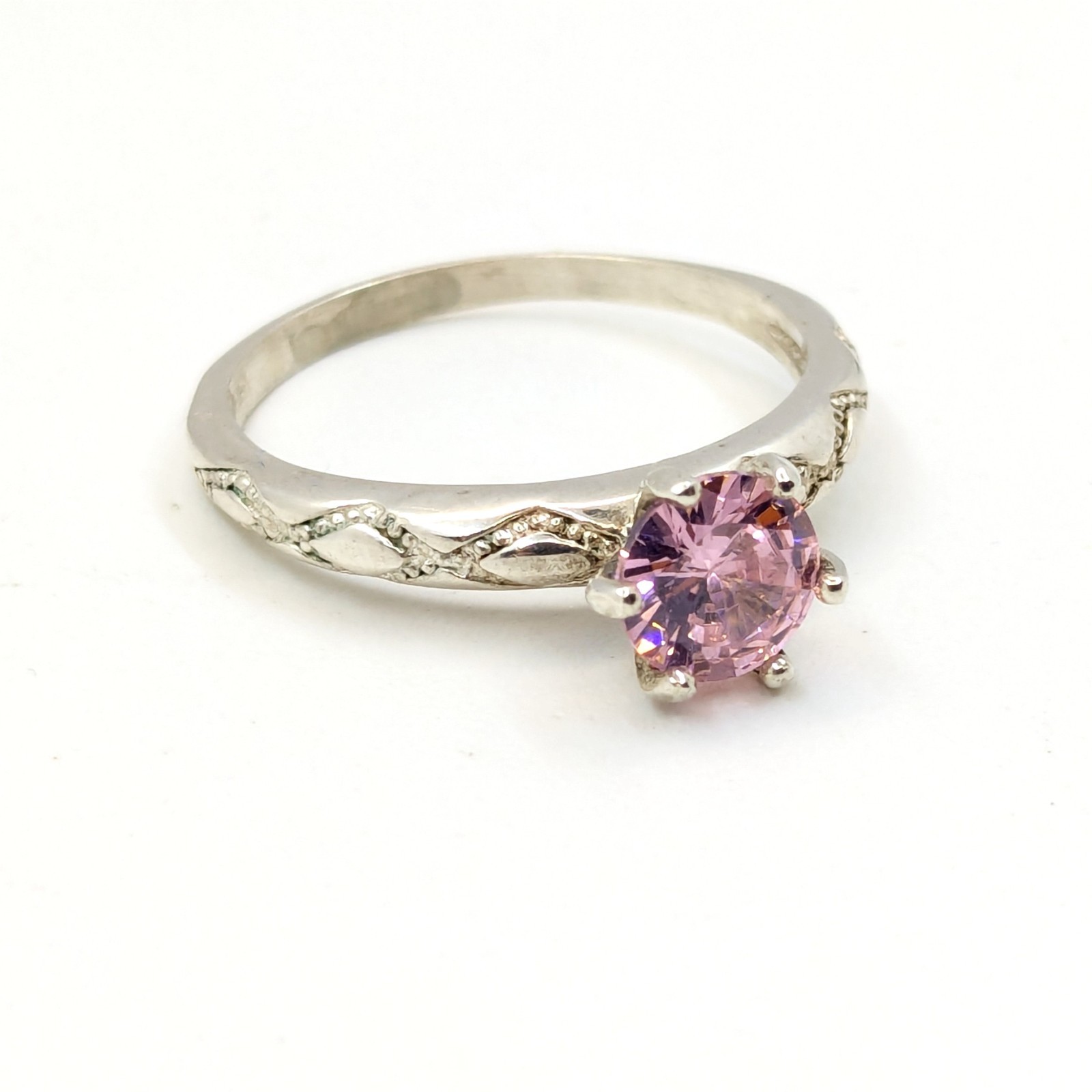 Vintage Luxury RING Silver 925 with Chic Bright Stone -size: 7.75US (17.5mm)| #8