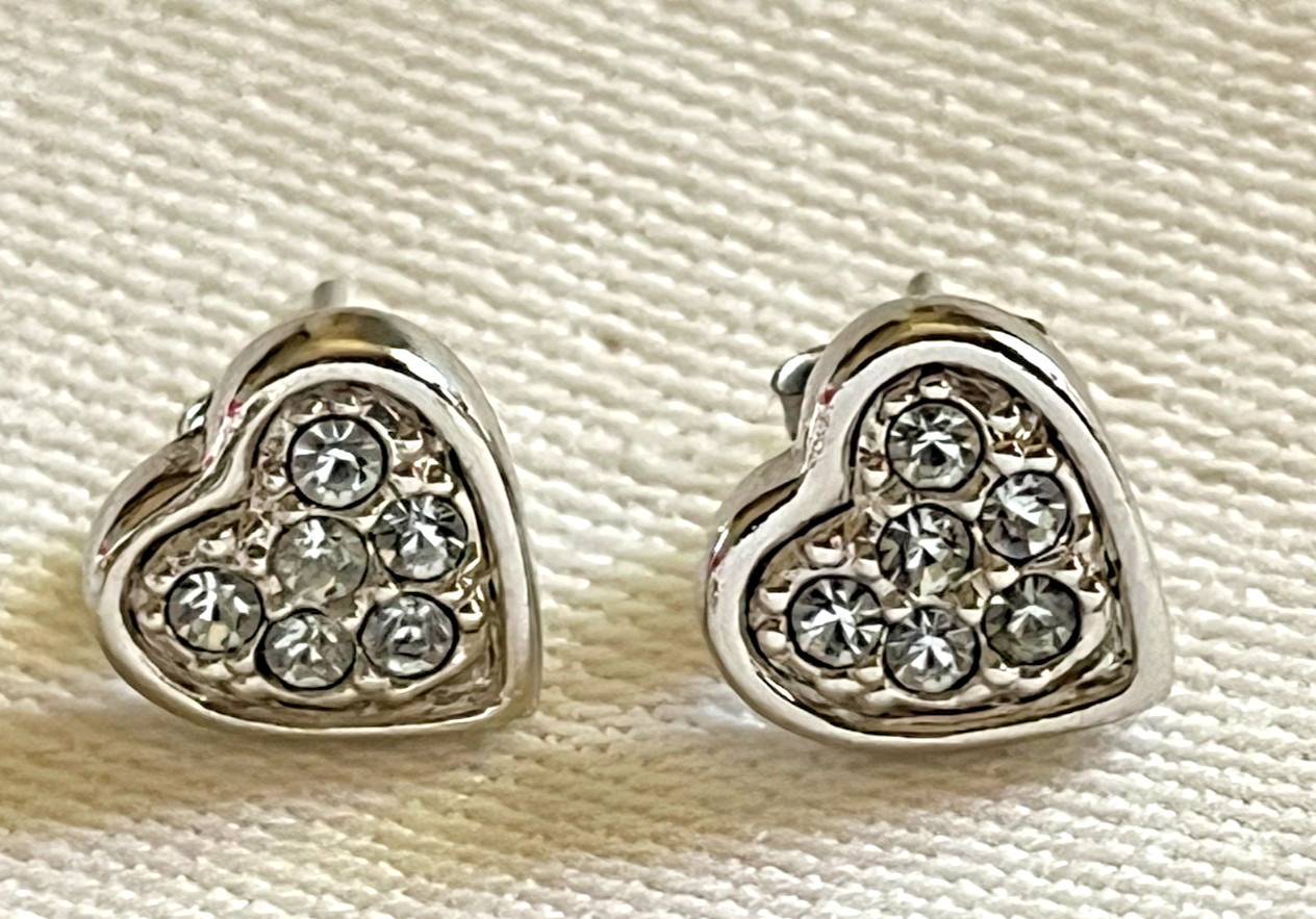 Vintage Lot of Two Earrings, Gold-Tone/Silver-Tone, Different Designs, Studs