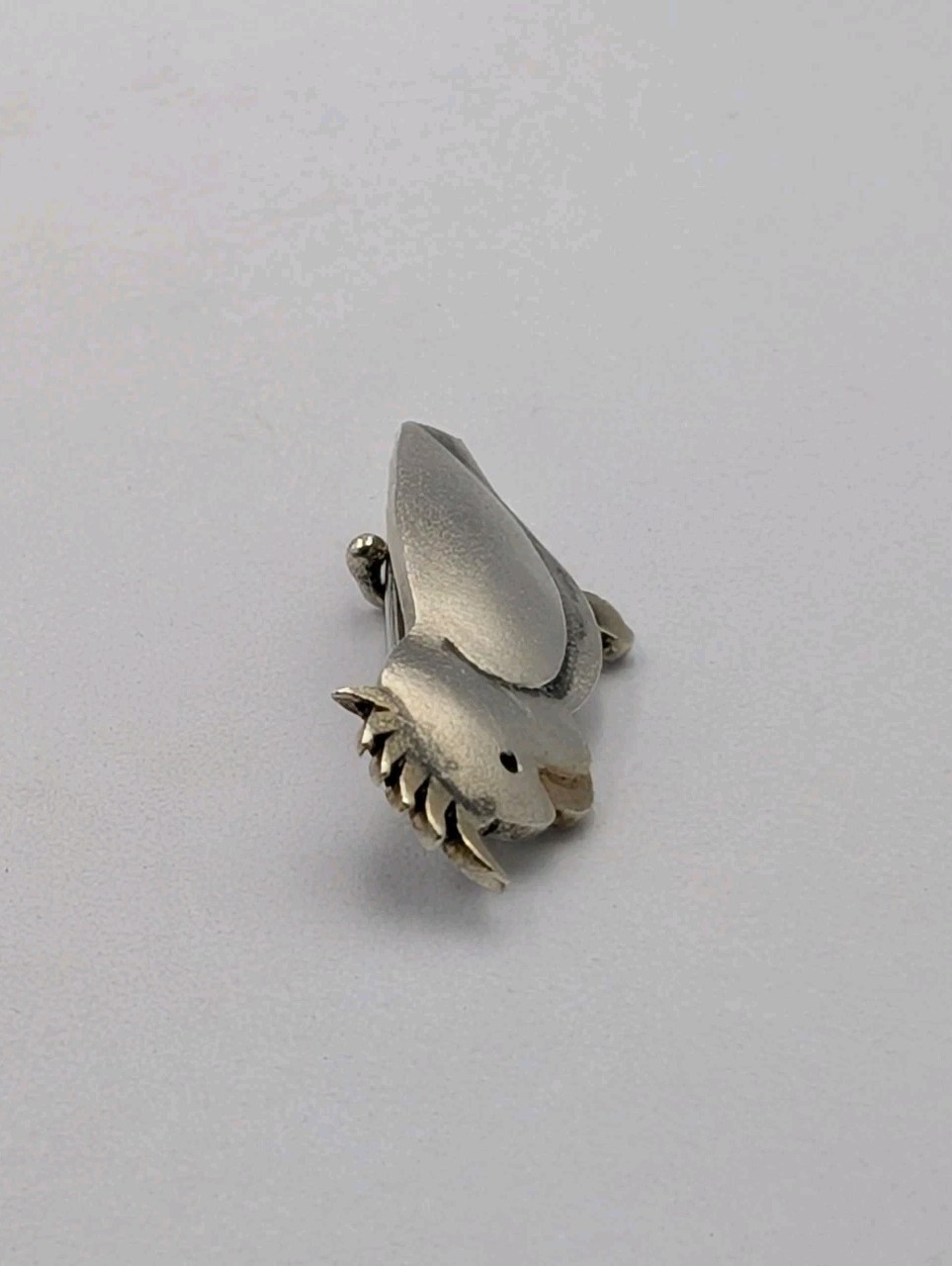 Vtg Australia Sterling Silver Cockatoo Parrot Brooch Pin 925 Map Mark C-Clasp