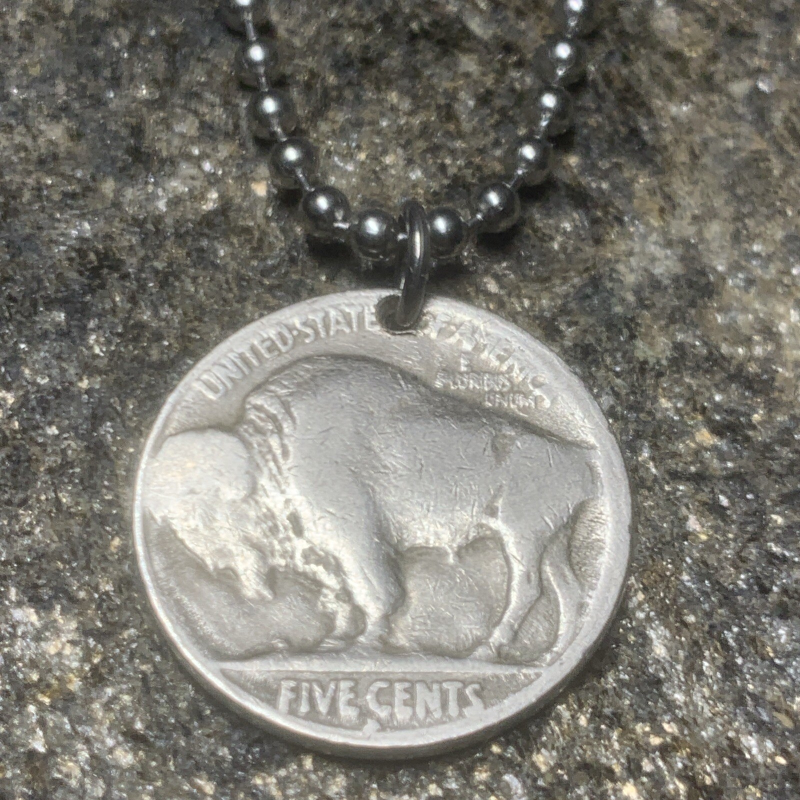 Antique 1920 Indian Head Nickel Necklace Chief Coin Pendant Great Gift 🎁