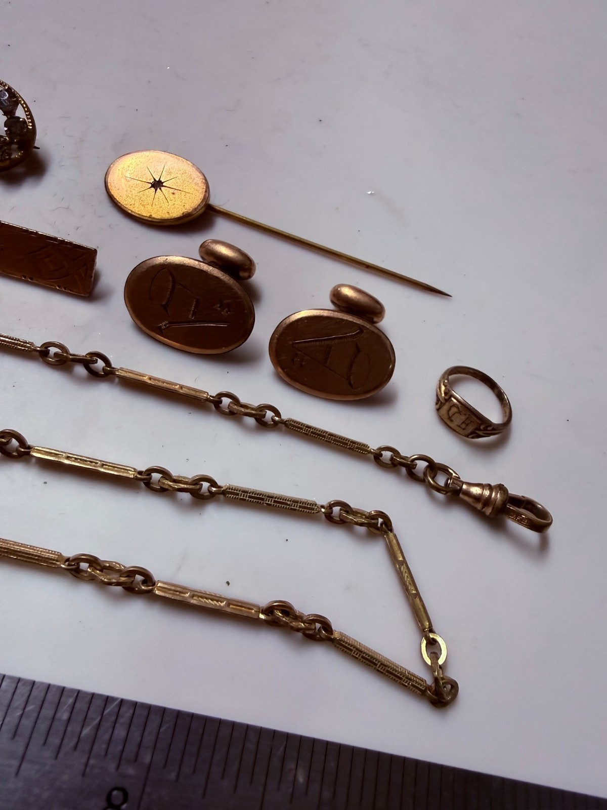 Collection Lot Amazing Variety Antique Jewelry Brooch Pin Chain Cufflinks – Y2