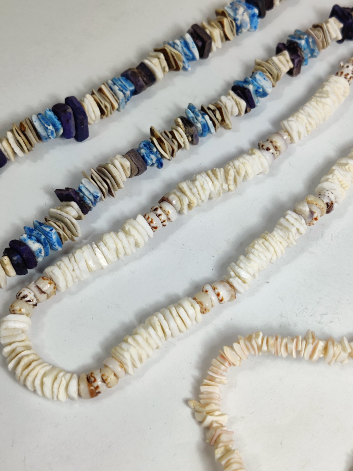 Vintage Mother of Pearl & Sea Shell Jewelry Lot | Natural Beach Necklace Set