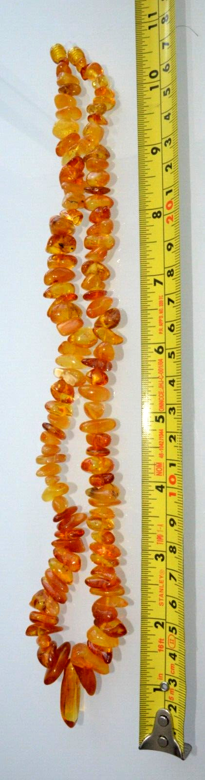 ✅54cm = 34gr RUSSIAN SOVIET BALTIC AMBER BEAD NECKLACE 琥珀 BRACELET STONE PENDANT
