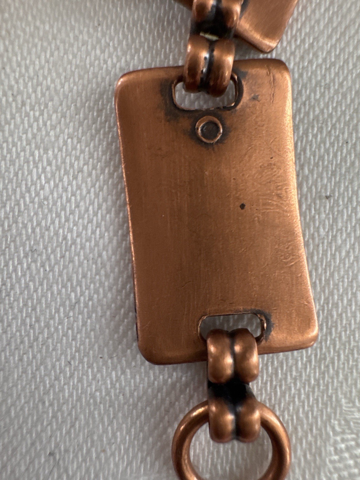 Vintage Bell Trading Post Solid Copper Bracelet Southwestern Geometric 1950s-Tag