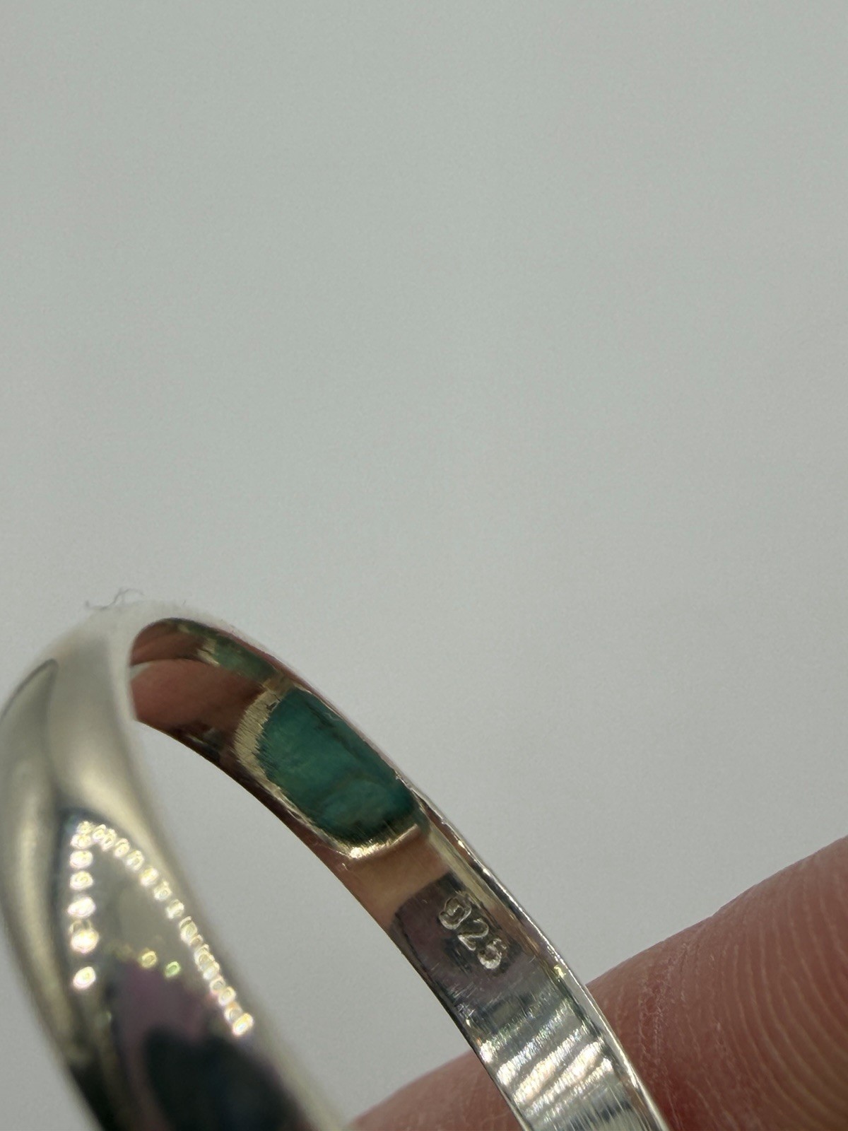 Sterling Silver Ring Chrysocolla Malachite In Vivid Green Chunky 925 Silver Ring