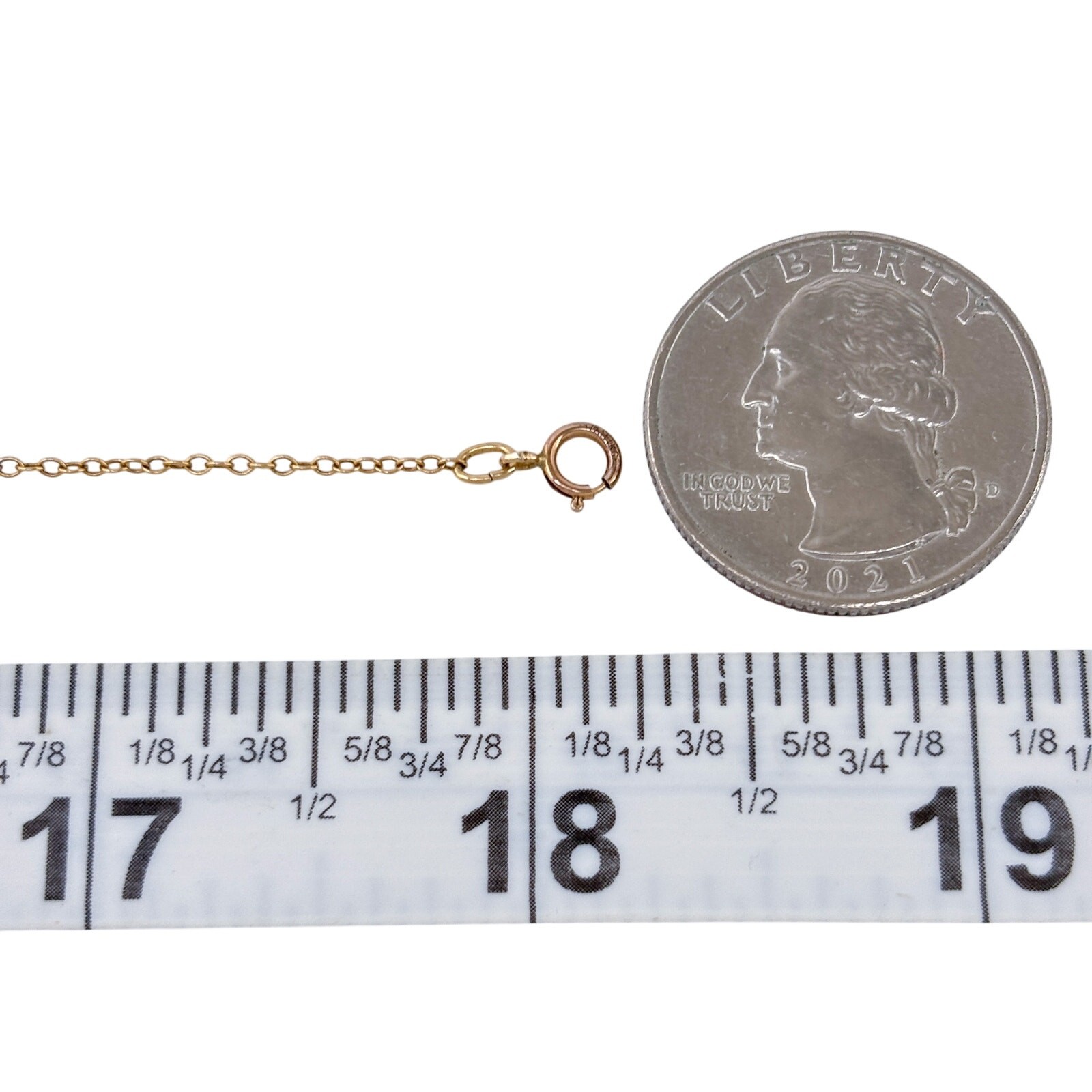 Vintage 1/20 14K Gold-Filled XOXO Necklace 17-18″