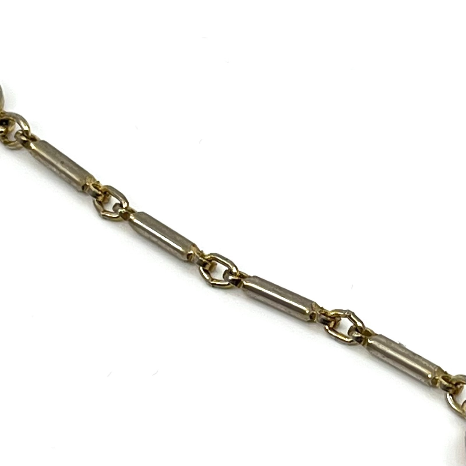 Vintage Orange Enamel Bar Link Station Necklace Silver Tone Mod 36″ Spring Ring