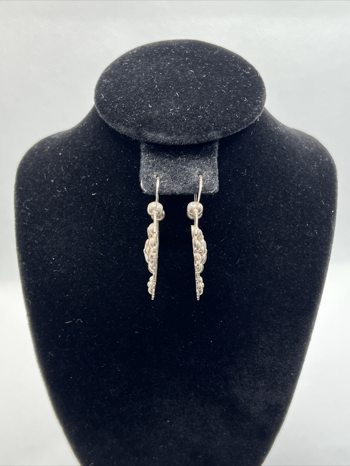 VINTAGE HANDMADE 925 Sterling Silver Filigree HOOP Earrings(39mm x 30.9mm) 6.7gr