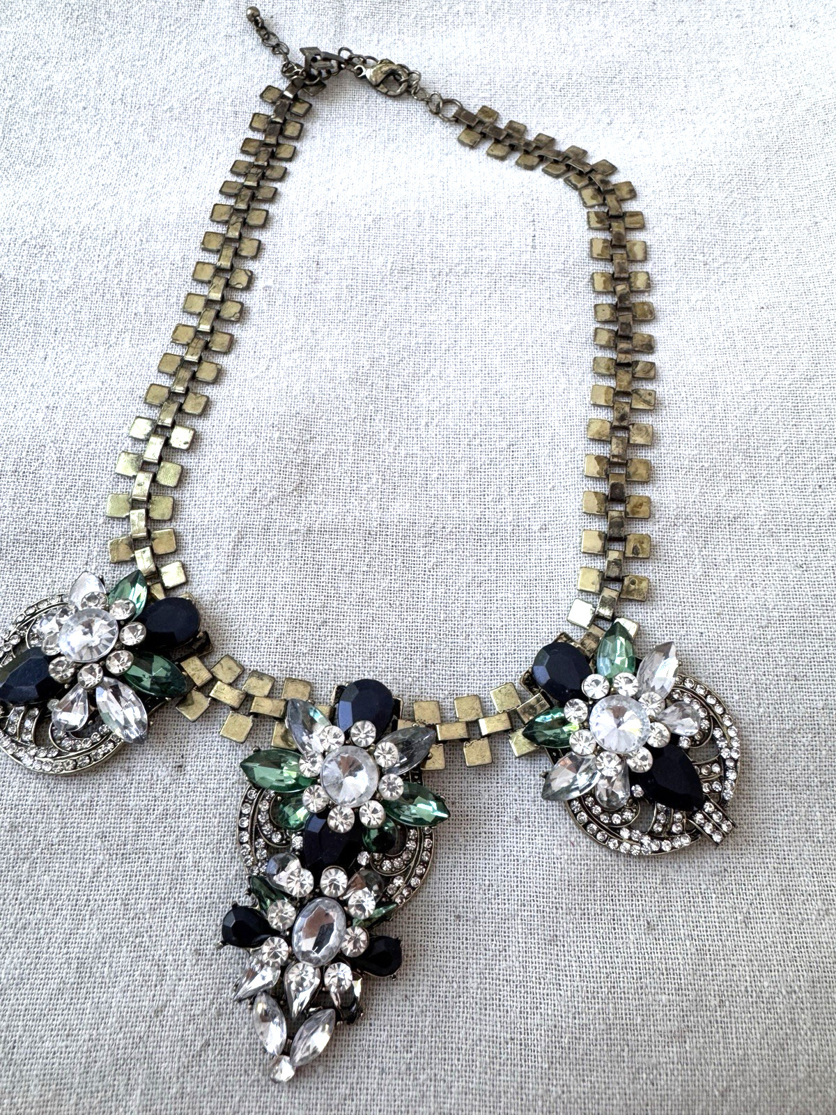 Estate Brutalist Modernist 1980s 1990s Necklace Bridgerton chunky statement RARE