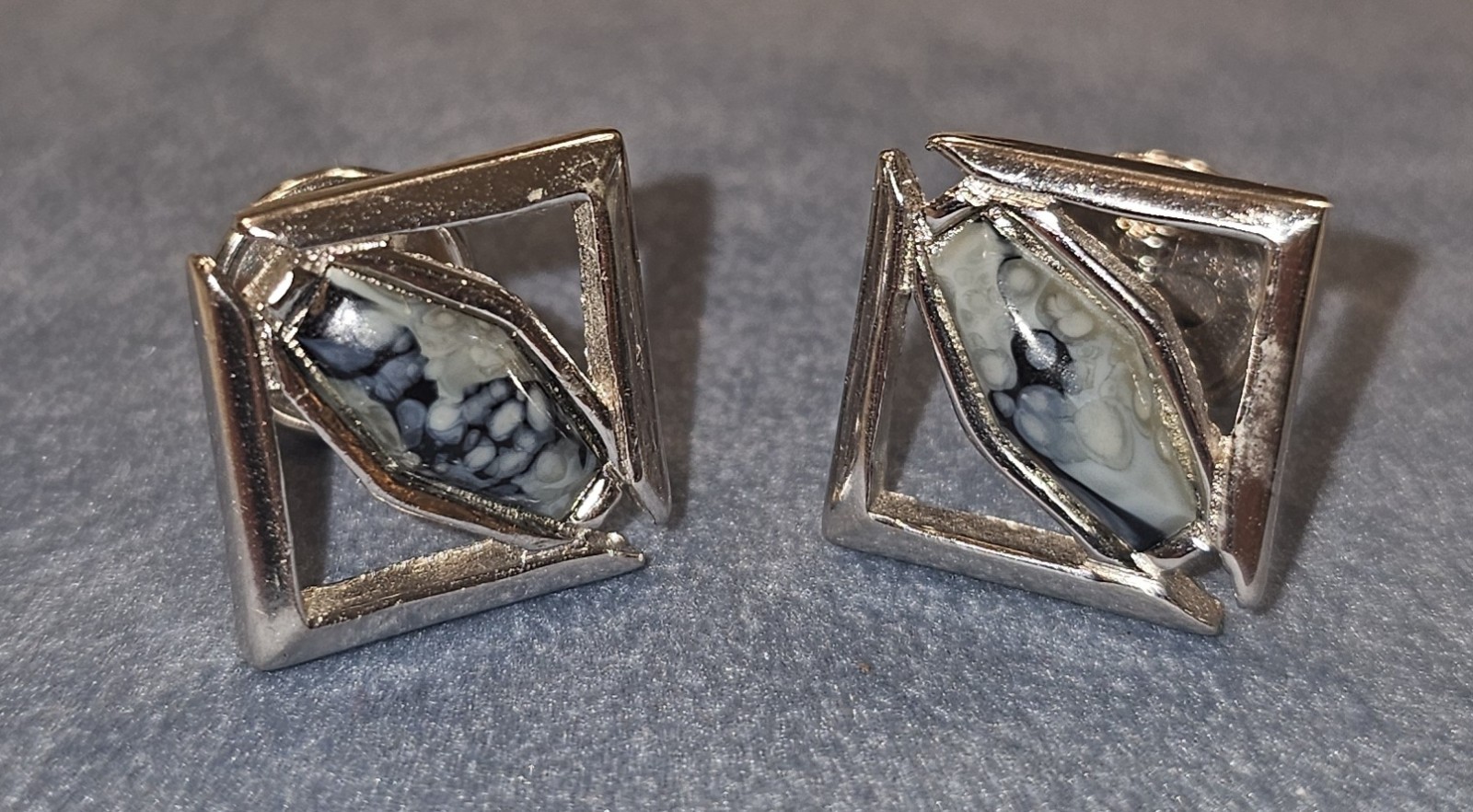 Vintage Agate Cufflinks 1950’s